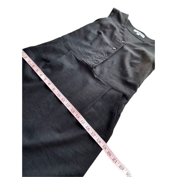 Birds of North America Black Linen Blend Honeycreeper Dress Size S - Picture 9 of 12